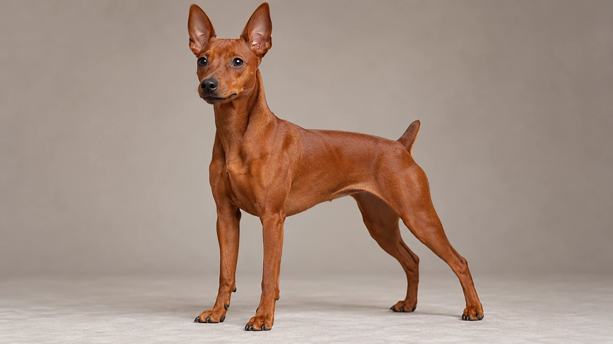 Pincher köpek — kızıl (stag red) renk